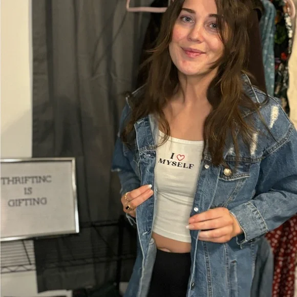 Distressed Denim Jacket - Picture 5 of 9